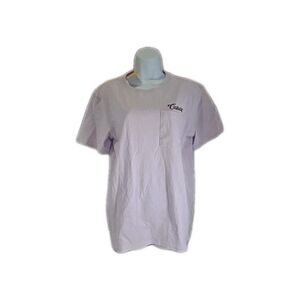 Carhartt Loose Fit Light Pink Embroidered Pocket T-Shirt Women's Size M (8-10)